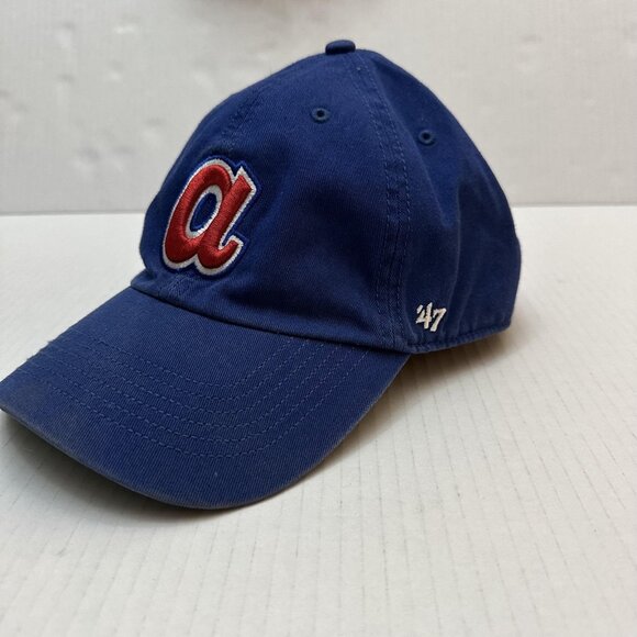 Atlanta Braves Hat Cap Fitted Mens XX-Large Blue MLB Baseball Cooperstown Coll - Picture 6 of 13